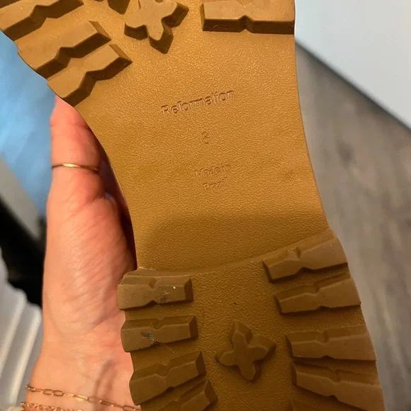 Reformation Agathea Tan Suede Loafers - Picture 2 of 4